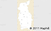Classic Style Simple Map of Mengla, single color outside