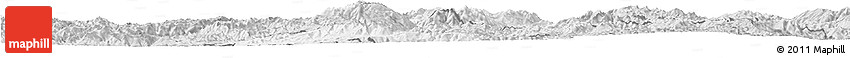 Silver Style Horizon Map of Menglian