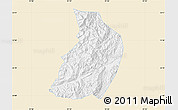 Classic Style Map of Menglian, single color outside