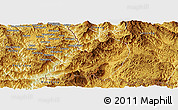 Physical Panoramic Map of Menglian