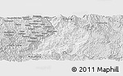 Silver Style Panoramic Map of Menglian