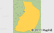 Savanna Style Simple Map of Menglian