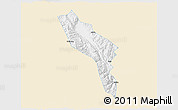 Classic Style 3D Map of Midu, single color outside