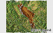 Physical 3D Map of Midu, satellite outside
