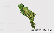 Satellite 3D Map of Midu, cropped outside