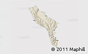 Shaded Relief 3D Map of Midu, single color outside