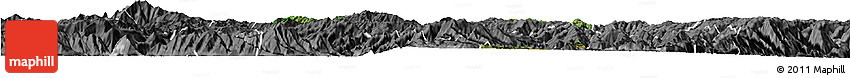 Satellite Horizon Map of Midu, desaturated