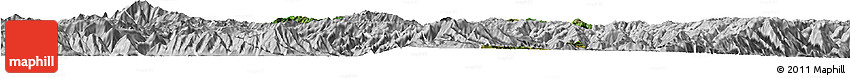 Satellite Horizon Map of Midu, lighten, desaturated