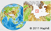 Physical Location Map of Midu, highlighted parent region