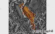 Physical Map of Midu, desaturated