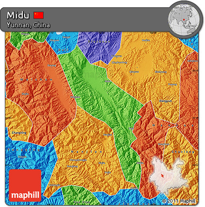 Political Map of Midu