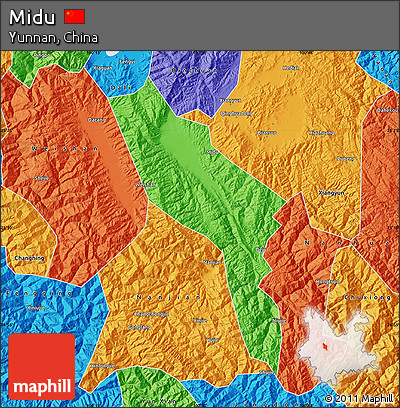 Political Map of Midu