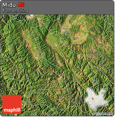 Satellite Map of Midu