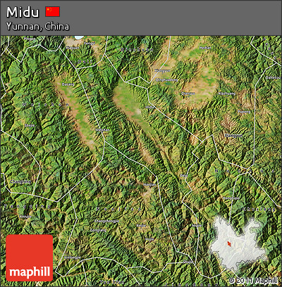 Satellite Map of Midu