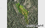 Satellite Map of Midu, semi-desaturated