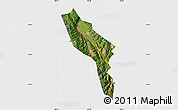 Satellite Map of Midu, single color outside