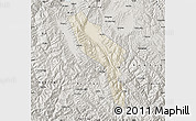 Shaded Relief Map of Midu, semi-desaturated