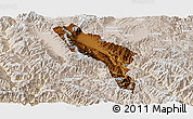 Physical Panoramic Map of Midu, lighten