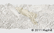 Shaded Relief Panoramic Map of Midu, lighten
