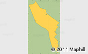 Savanna Style Simple Map of Midu, cropped outside