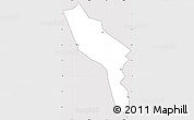 Silver Style Simple Map of Midu, cropped outside