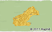 Savanna Style 3D Map of Mouding, single color outside