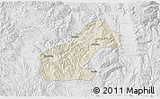 Shaded Relief 3D Map of Mouding, lighten, desaturated
