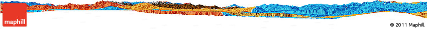 Physical Horizon Map of Mouding, political outside Physical Horizon Map of Mouding, political outside