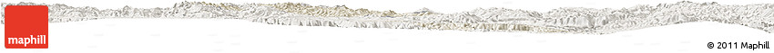Shaded Relief Horizon Map of Mouding, lighten