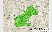 Political Map of Mouding, shaded relief outside