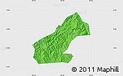 Political Map of Mouding, single color outside