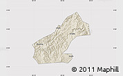 Shaded Relief Map of Mouding, cropped outside