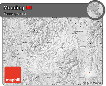 Silver Style Map of Mouding
