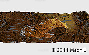 Physical Panoramic Map of Mouding, darken