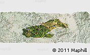 Satellite Panoramic Map of Mouding, lighten