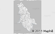 Gray 3D Map of Ninglang, single color outside