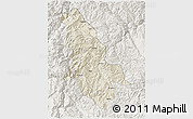 Shaded Relief 3D Map of Ninglang, lighten