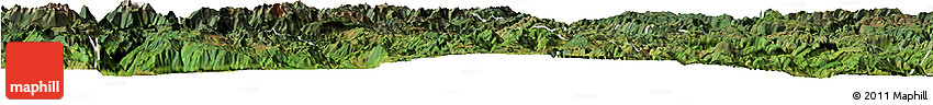 Satellite Horizon Map of Ninglang