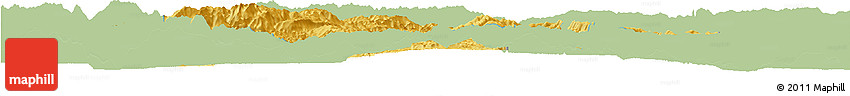 Savanna Style Horizon Map of Ninglang, single color outside