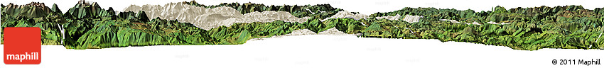 Shaded Relief Horizon Map of Ninglang, satellite outside Shaded Relief Horizon Map of Ninglang, satellite outside