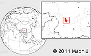 Blank Location Map of Ninglang