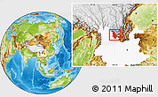 Physical Location Map of Ninglang, highlighted parent region