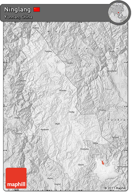 Silver Style Map of Ninglang