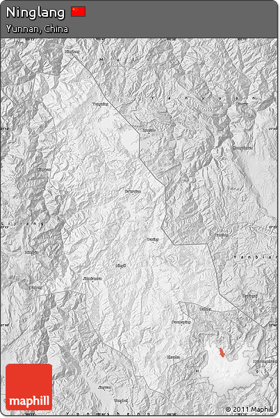 Silver Style Map of Ninglang
