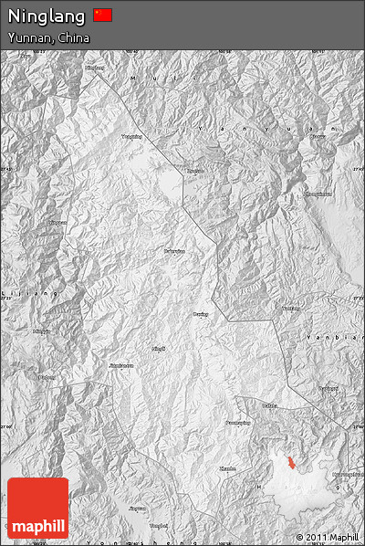 Silver Style Map of Ninglang