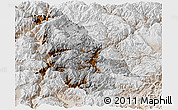 Physical Panoramic Map of Ninglang, lighten