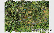 Satellite Panoramic Map of Ninglang
