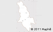 Classic Style Simple Map of Ninglang, cropped outside