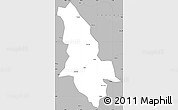 Gray Simple Map of Ninglang