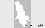 Gray Simple Map of Ninglang, single color outside